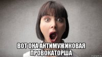  вот она антимужиковая провокаторша