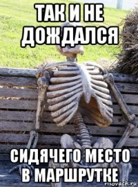 так и не дождался сидячего место в маршрутке