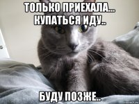 только приехала... купаться иду.. буду позже..