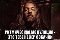  ритмическая модуляция - это тебе не хер собачий