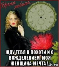  жду тебя в похоти и с вожделением, моя женщина-мечта !
