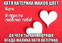 катя катерина маков цвет до чего ты катя хорошо ягода малина катя катерина
