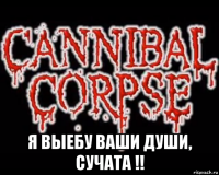  я выебу ваши души, сучата !!