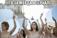 что за морда в зеркале 