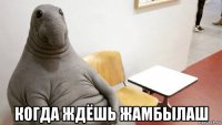  когда ждёшь жамбылаш