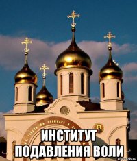  институт подавления воли