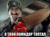  я твой помидор топтал