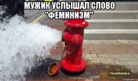 мужик услышал слово "феминизм" 