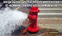 когда обкончался от прочтения текстов от феминистки про члены и мужиков 