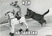 иди на занятия