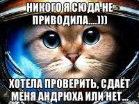 никого я сюда не приводила....))) хотела проверить, сдаёт меня андрюха или нет...