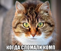  когда сломали комп