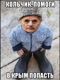 кольчик, помоги в крым попасть