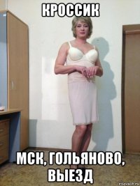 кроссик мск, гольяново, выезд