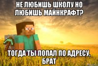 не любишь школу но любишь майнкрафт? тогда ты попал по адресу, брат