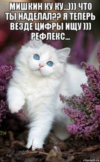 мишкин ку ку...))) что ты наделал?? я теперь везде цифры ищу ))) рефлекс... 
