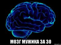  мозг мужика за 30