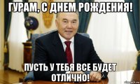 гурам, с днем рождения! пусть у тебя все будет отлично!