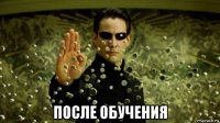  после обучения