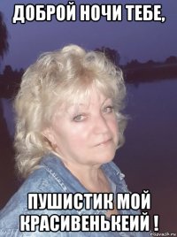 доброй ночи тебе, пушистик мой красивенькеий !