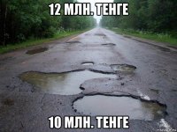 12 млн. тенге 10 млн. тенге
