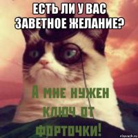 есть ли у вас заветное желание? 