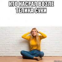 кто насрал возле телика суки 