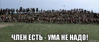  член есть - ума не надо!