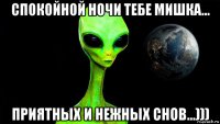 спокойной ночи тебе мишка... приятных и нежных снов...)))