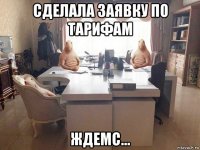 сделала заявку по тарифам ждемс...