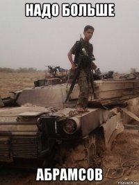 надо больше абрамсов