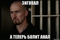 зиговал а теперь болит анал