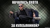 началась охота за кулебякиной?