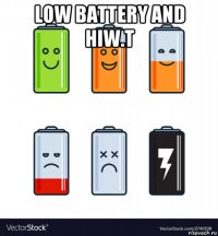 low battery and hiw.t 