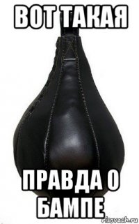 вот такая правда о бампе