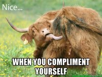  when you compliment yourself