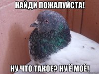 найди пожалуйста! ну что такое? ну ё моё!