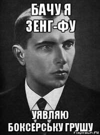 бачу я зенг-фу уявляю боксерську грушу