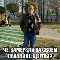  чё, замёрзли на своём сахалине, щеглы?