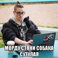  морду стяни собака сутулая