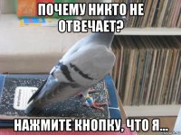 почему никто не отвечает? нажмите кнопку, что я...