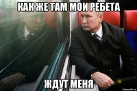 как же там мои ребета ждут меня