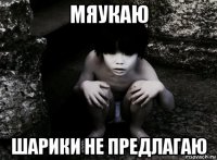 мяукаю шарики не предлагаю