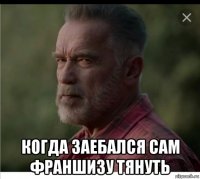  когда заебался сам франшизу тянуть