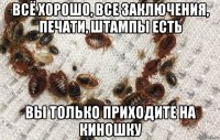 всё хорошо, все заключения, печати, штампы есть вы только приходите на киношку