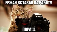 ержан вставай на работу пора!!!