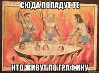 сюда попадут те кто живут по графику