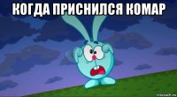 когда приснился комар 