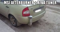 msi afterburner + riva tuner 