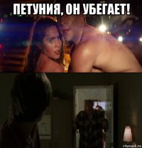 петуния, он убегает! 
